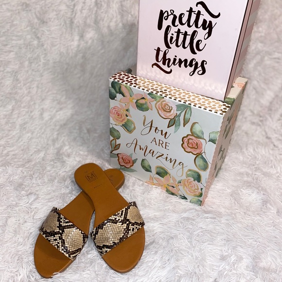 Shoes - Lila Snakeskin Sandals